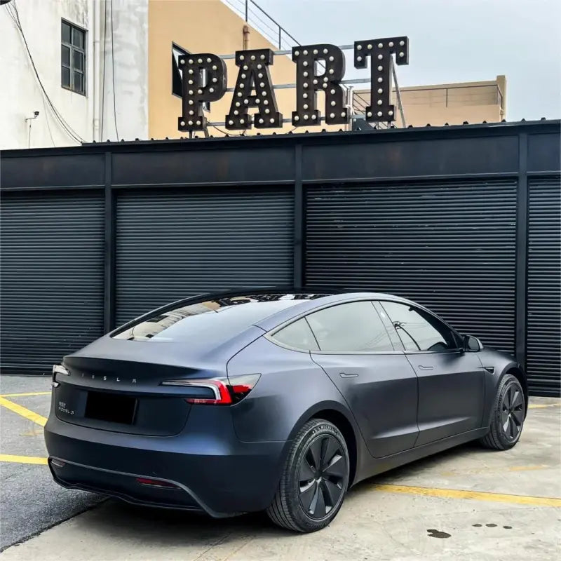 Best Matte Dark Blue Car Vinyl Wrap