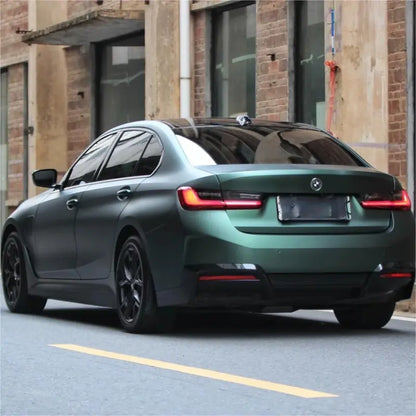 Matte Emerald Green Car Vinyl Wrap BWM I3