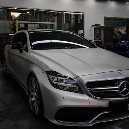 Matte Metallic Satin Silver Car Vinyl Wrap