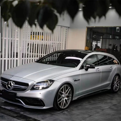 Matte Metallic Satin Silver Car Vinyl Wrap