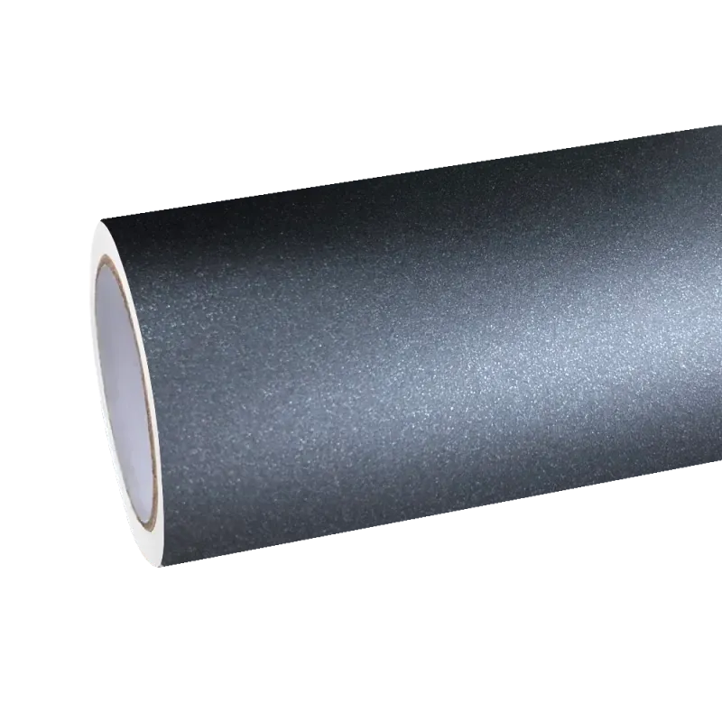 Matte Metallic Charcoal Grey Car Vinyl Wrap