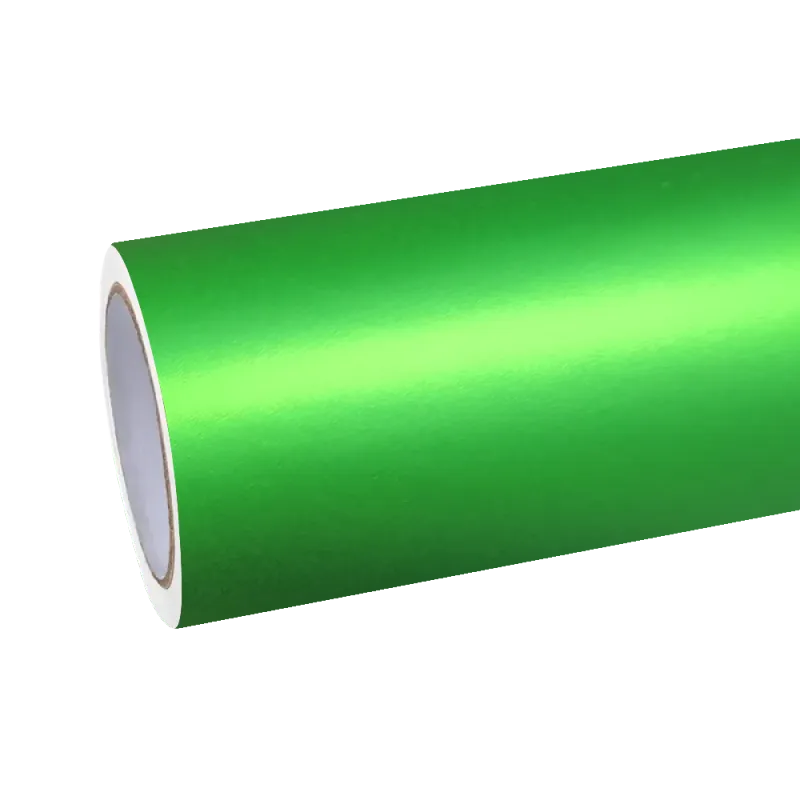 Matte Metallic Chrome Green Car Vinyl Wrap