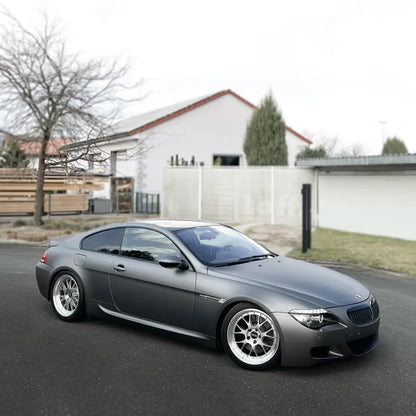 Matte Metallic Dark AMG Grey Car Vinyl Wrap PET