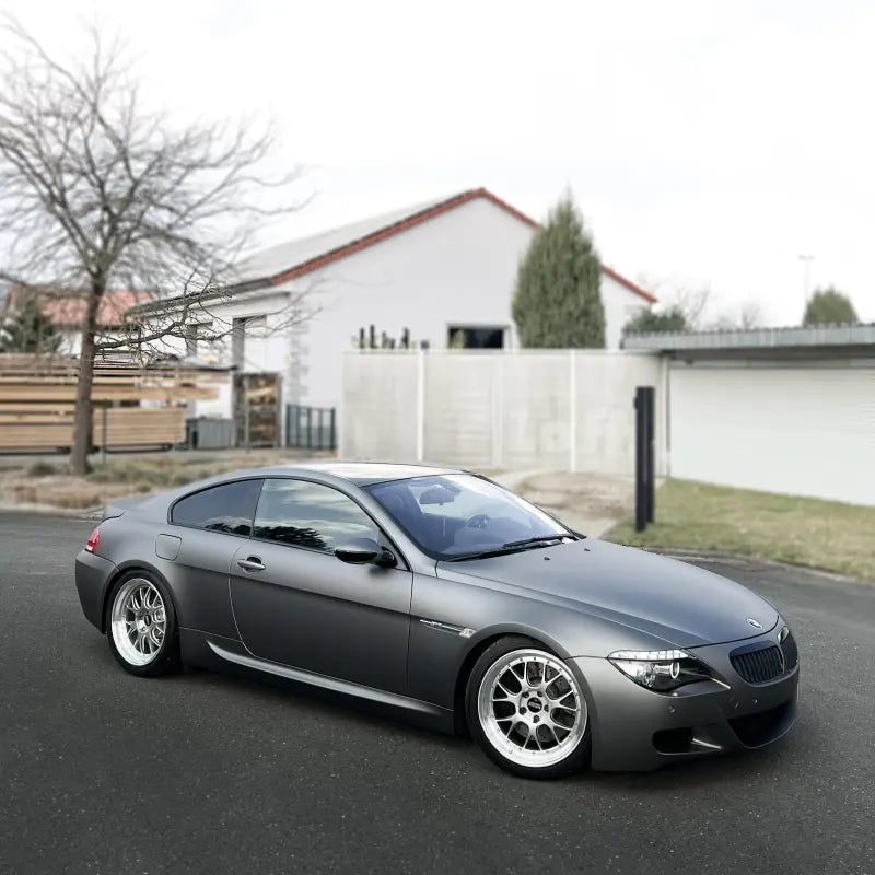 Matte Metallic Dark AMG Grey Car Vinyl Wrap PET