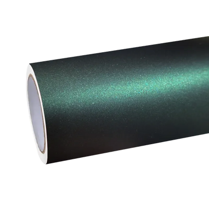 Matte Metallic Diamond Green Car Vinyl Wrap PET