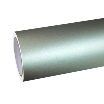 Matte Metallic Green Grey Car Vinyl Wrap