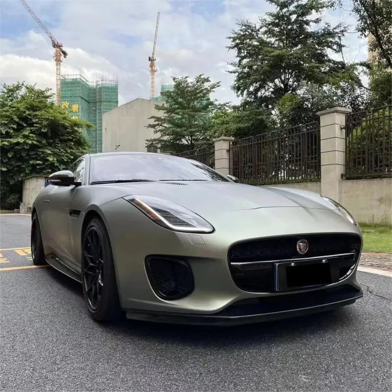 Matte Metallic Green Grey Car Vinyl Wrap