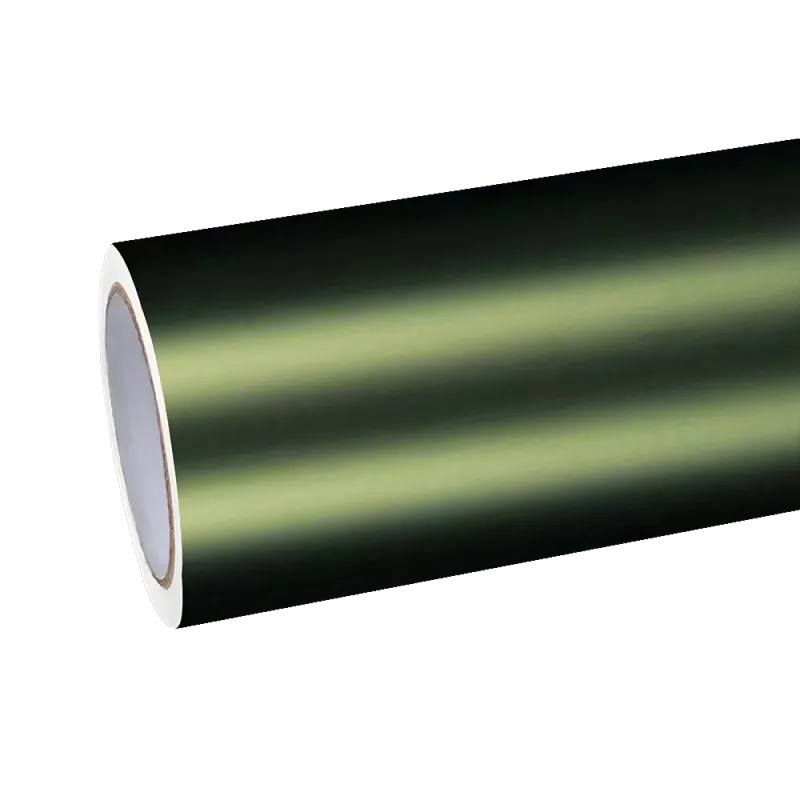 Matte Metallic Lighting Green Car Vinyl Wrap PET