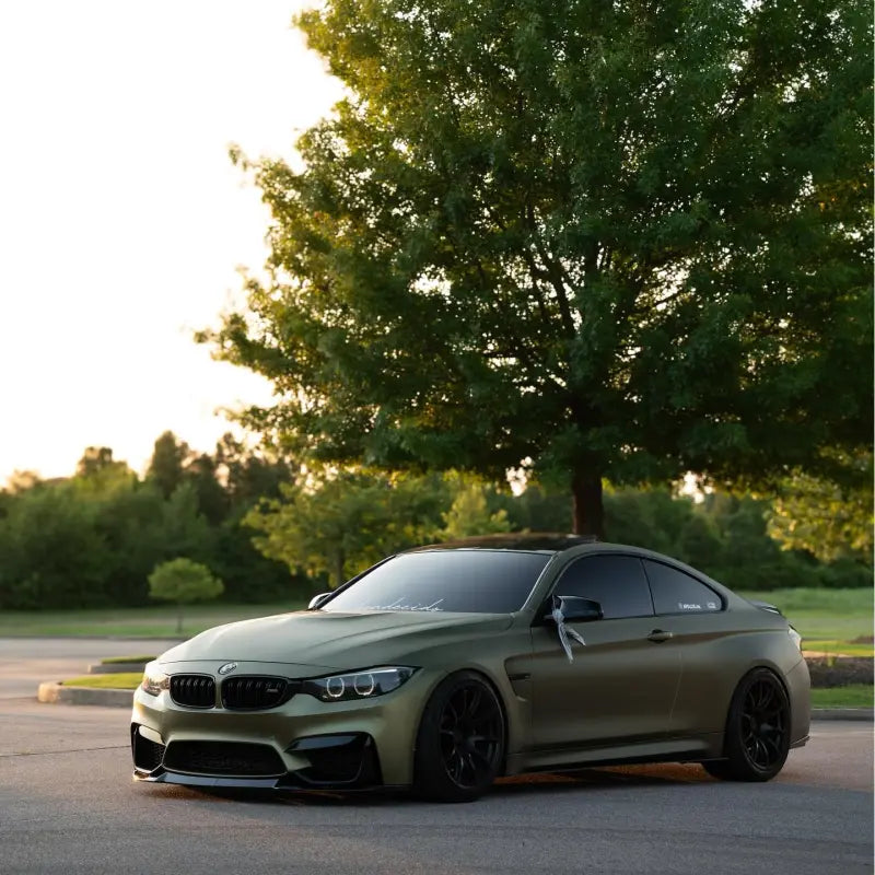 Matte Metallic Lighting Green Car Vinyl Wrap PET