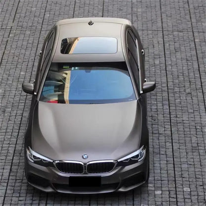 Matte Metallic Satin Charcoal Grey Car Vinyl Wrap PET