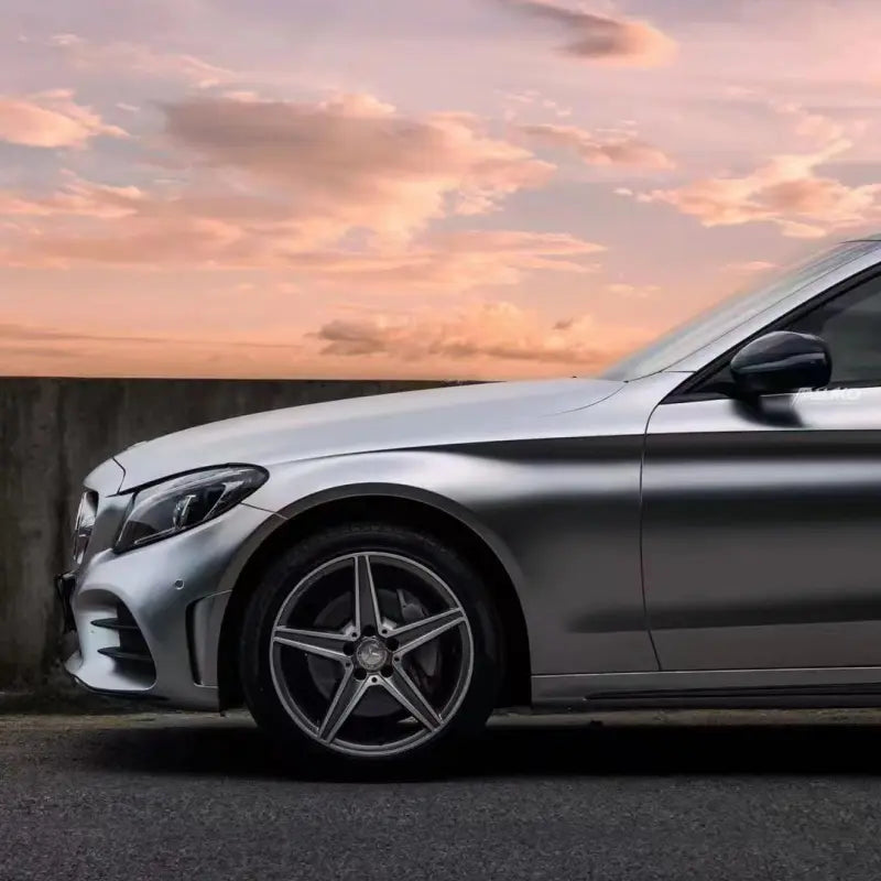 Matte Metallic Satin Chrome Silver Car Vinyl Wrap