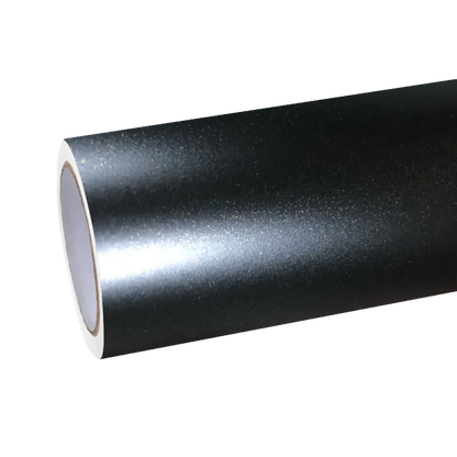 Matte Metallic Satin Gold Dust Black Car Vinyl Wrap PET