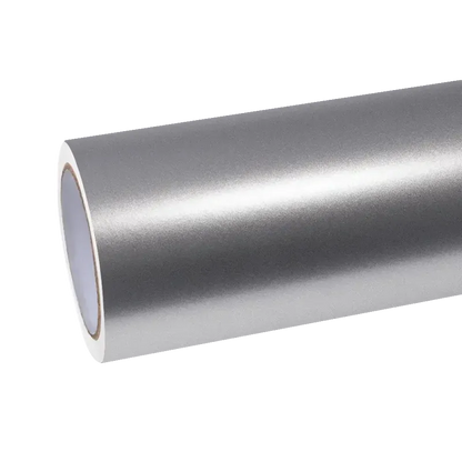 Matte Metallic Silver Car Vinyl Wrap PET