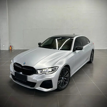 Matte Metallic Silver Car Vinyl Wrap PET