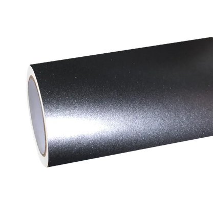 Matte Metallic Titanium Grey Car Vinyl Wrap PET