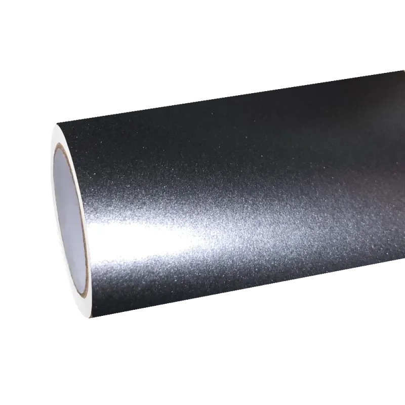 Matte Metallic Titanium Grey Car Vinyl Wrap PET