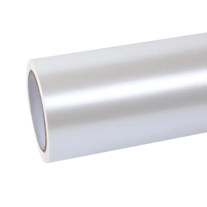 Matte Metallic Pearl White Car Vinyl Wrap PET