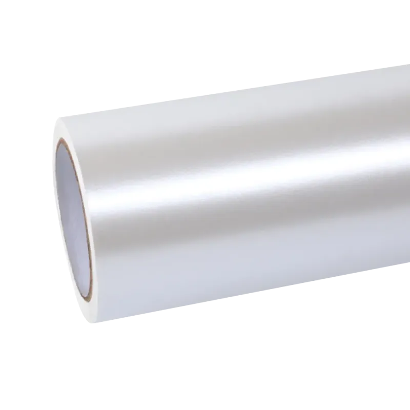 Matte Metallic Pearl White Car Vinyl Wrap PET
