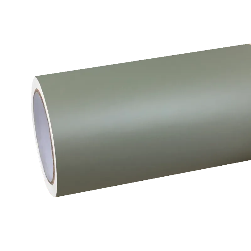 Matte Satin Khaki Dark Green Car Vinyl Wrap | Ultimate Flat Khaki Green Car Wrap PET