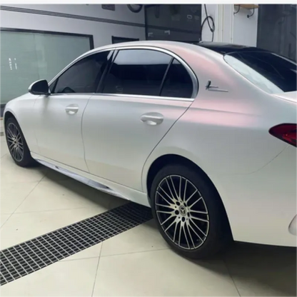 Matte Metallic Chameleon Pink White Car Vinyl Wrap