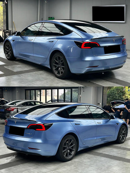 Gloss Metallic Mist Blue Car Vinyl Wrap