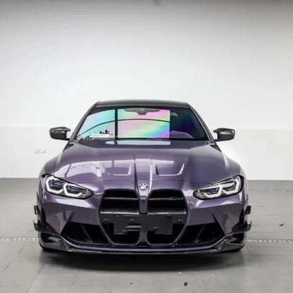 Gloss Metallic Bentley Grey Violet Car Vinyl Wrap BMW M4 PET
