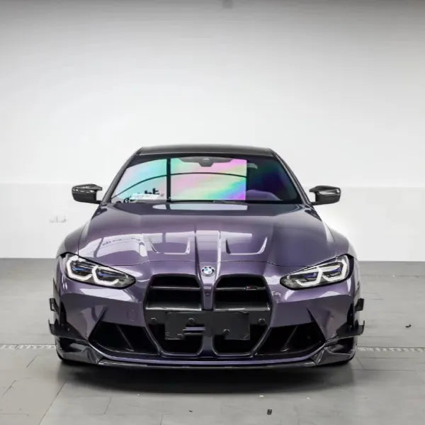 Gloss Metallic Bentley Grey Violet Car Vinyl Wrap BMW M4 PET