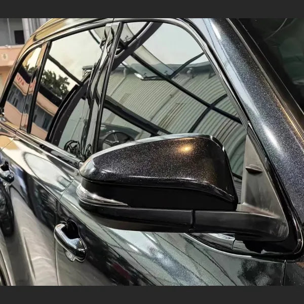 Gloss Metallic Sparkle Glitter Black Car Vinyl Wrap