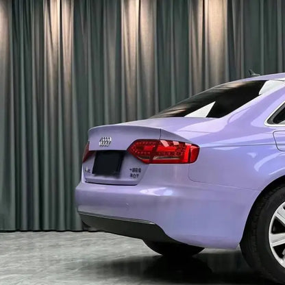 Glossy Twin Silver Purple Car Vinyl Wrap Audi A4