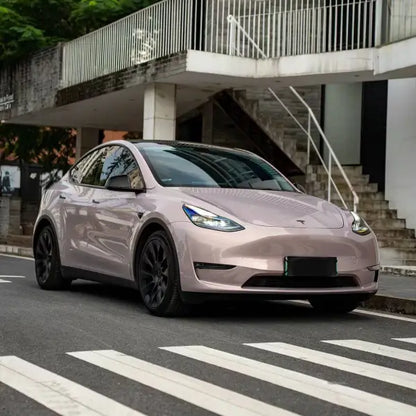 TPU Glossy Metallic Rouge Pearl Pink Paint Protection Film