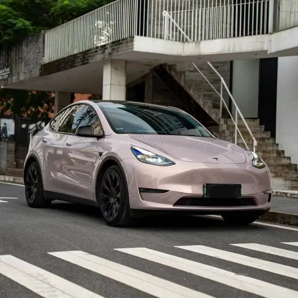 TPU Glossy Metallic Rouge Pearl Pink Paint Protection Film