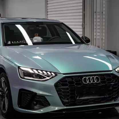 Glossy Twin Candy Grey Green Color Fliper Car Vinyl Wrap