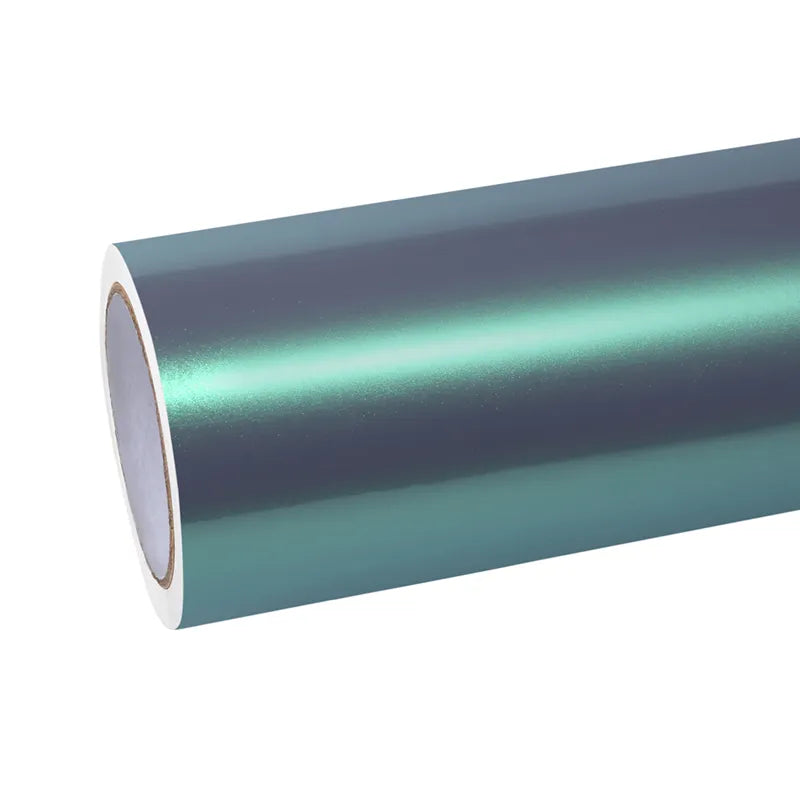 Glossy Twin Candy Grey Green Color Fliper Car Vinyl Wrap