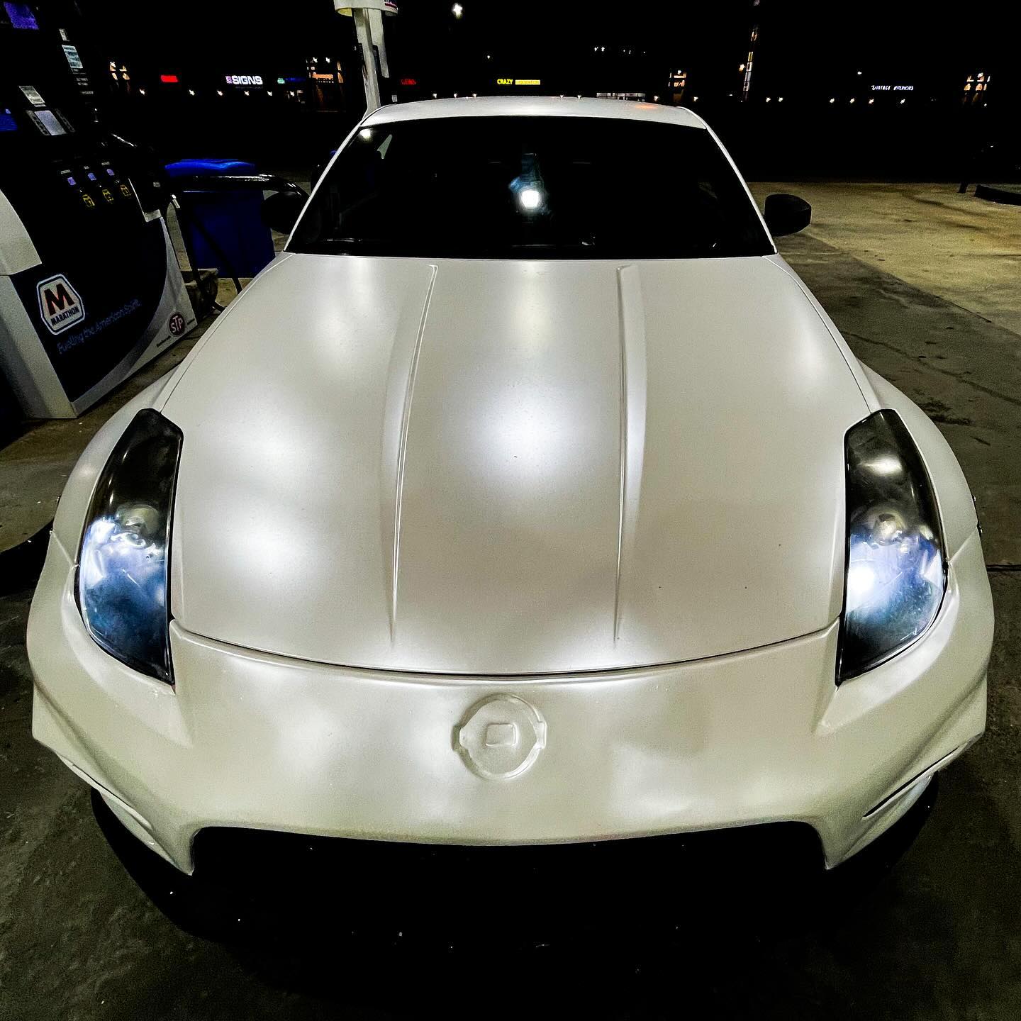 pearl satin white wrap