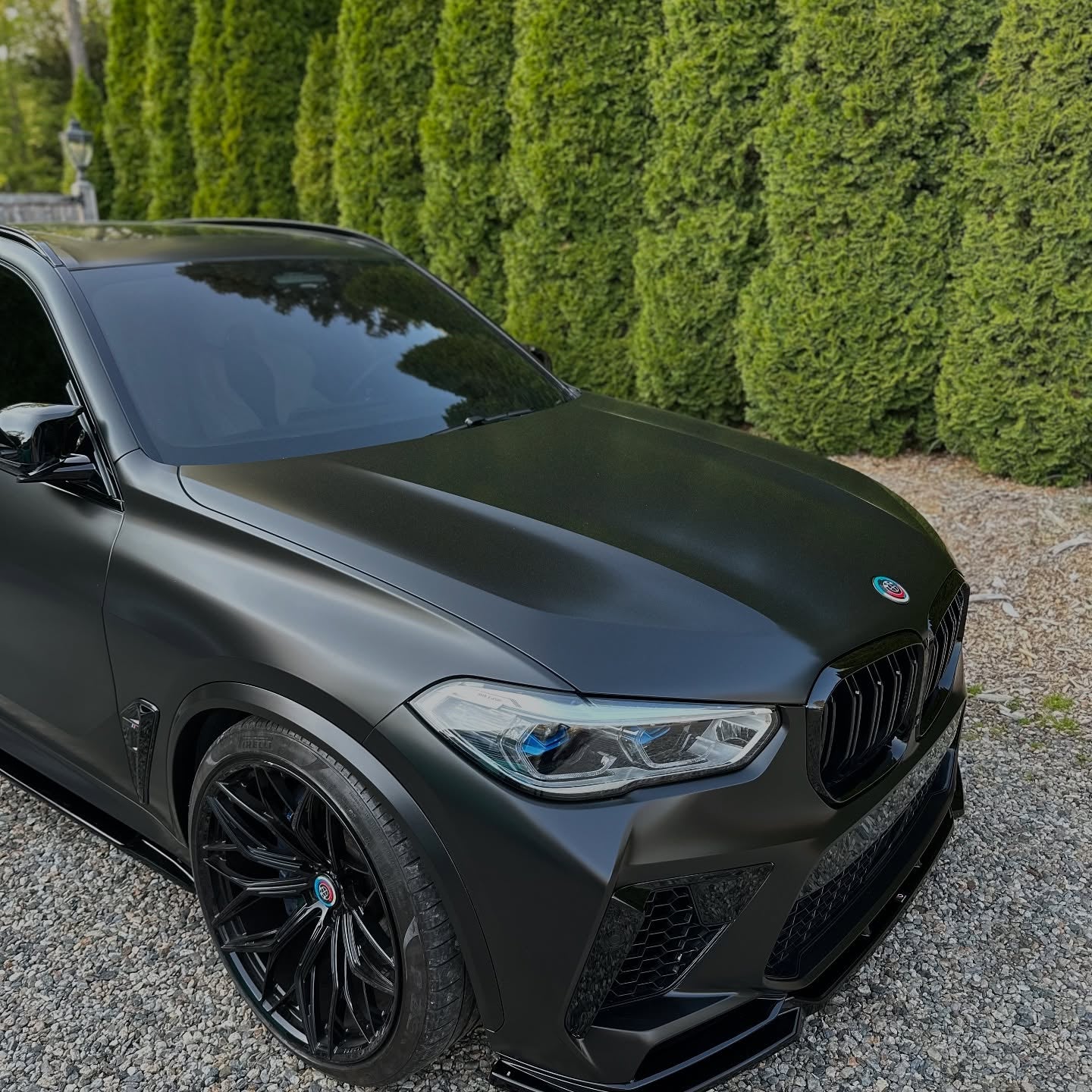 satin black car wrap
