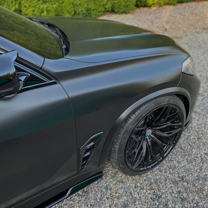 satin black vehicle wrap
