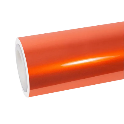 burnt orange car wrap