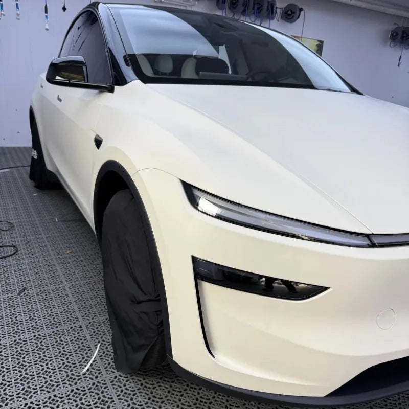 Matte Ultimate Flat Pepper White Car Vinyl Wrap PET