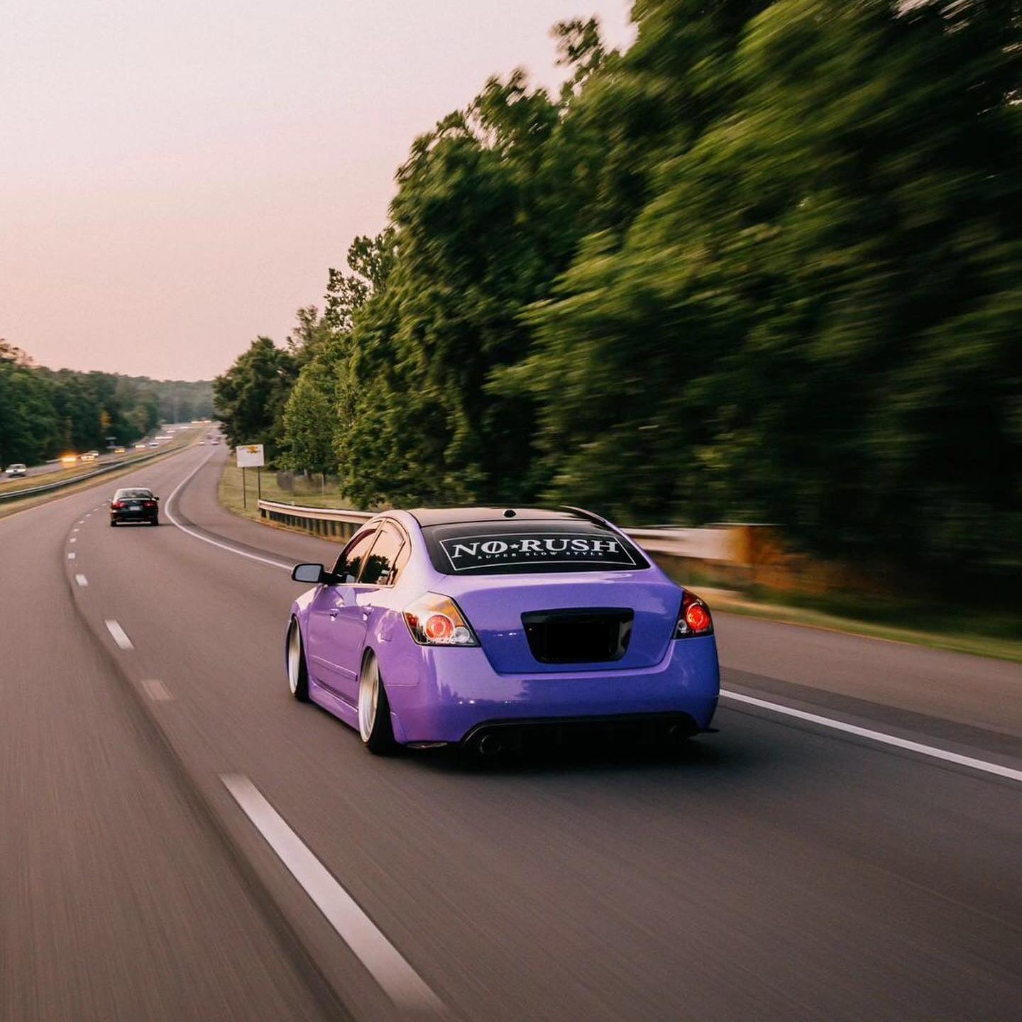 lavender purple car wrap
