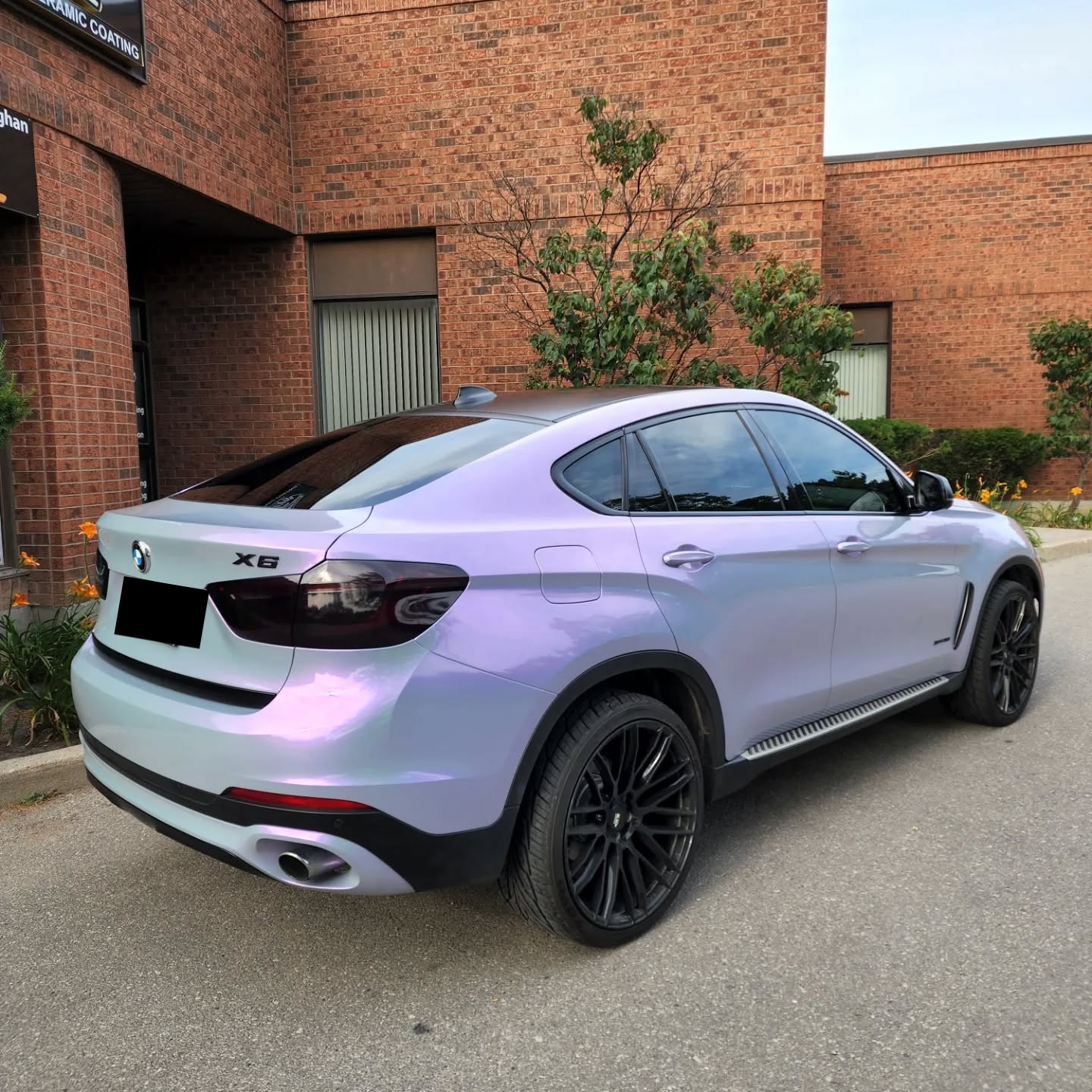 gray to purple wrap