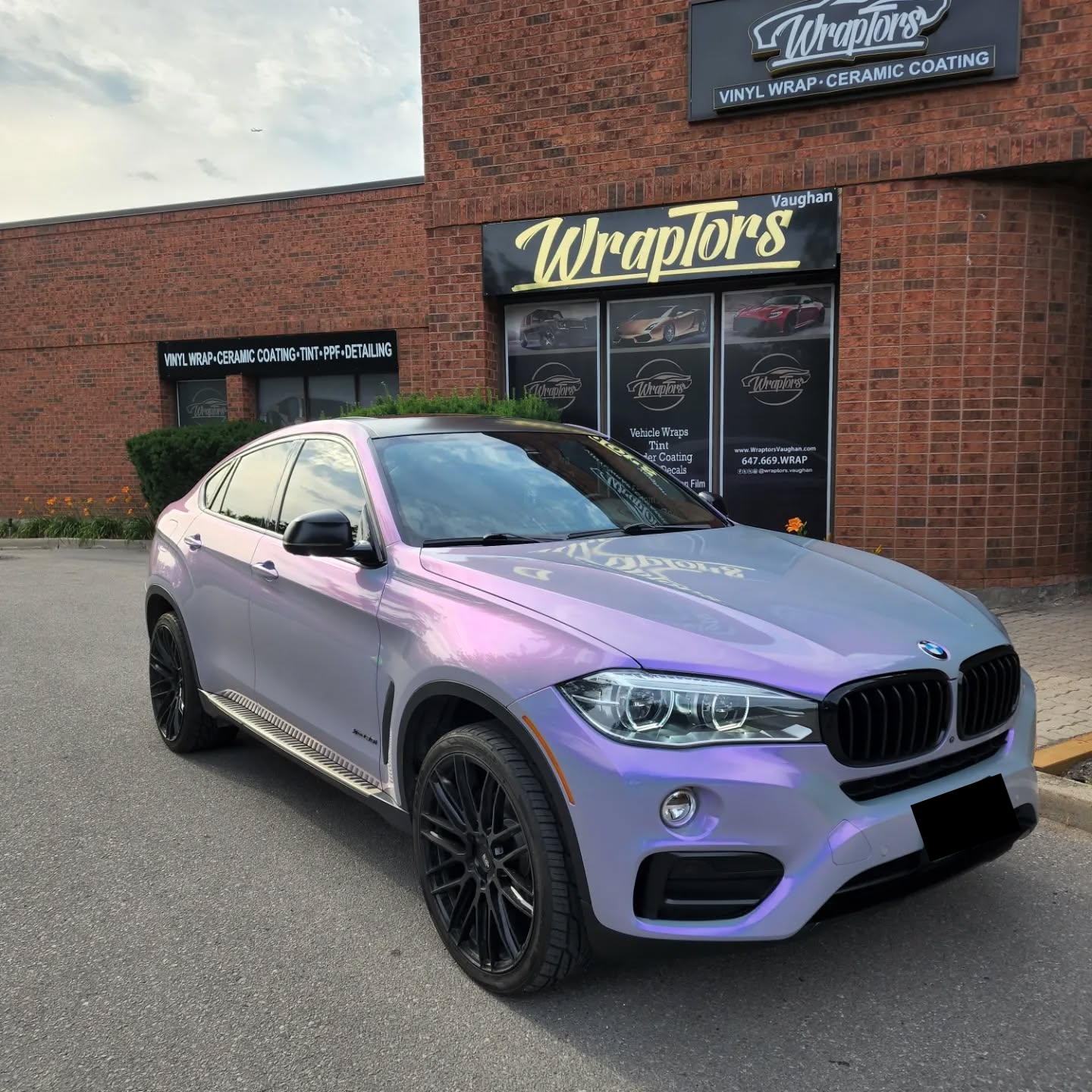 gray to purple wrap